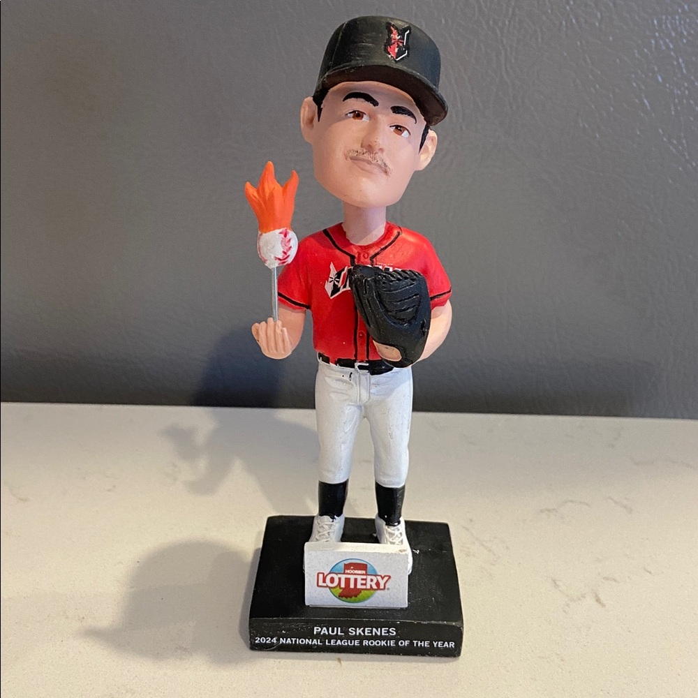 PAUL SKENES 2024 ROOKIE OF THE YEAR INDIANAPOLIS INDIANS BOBBLEHEAD